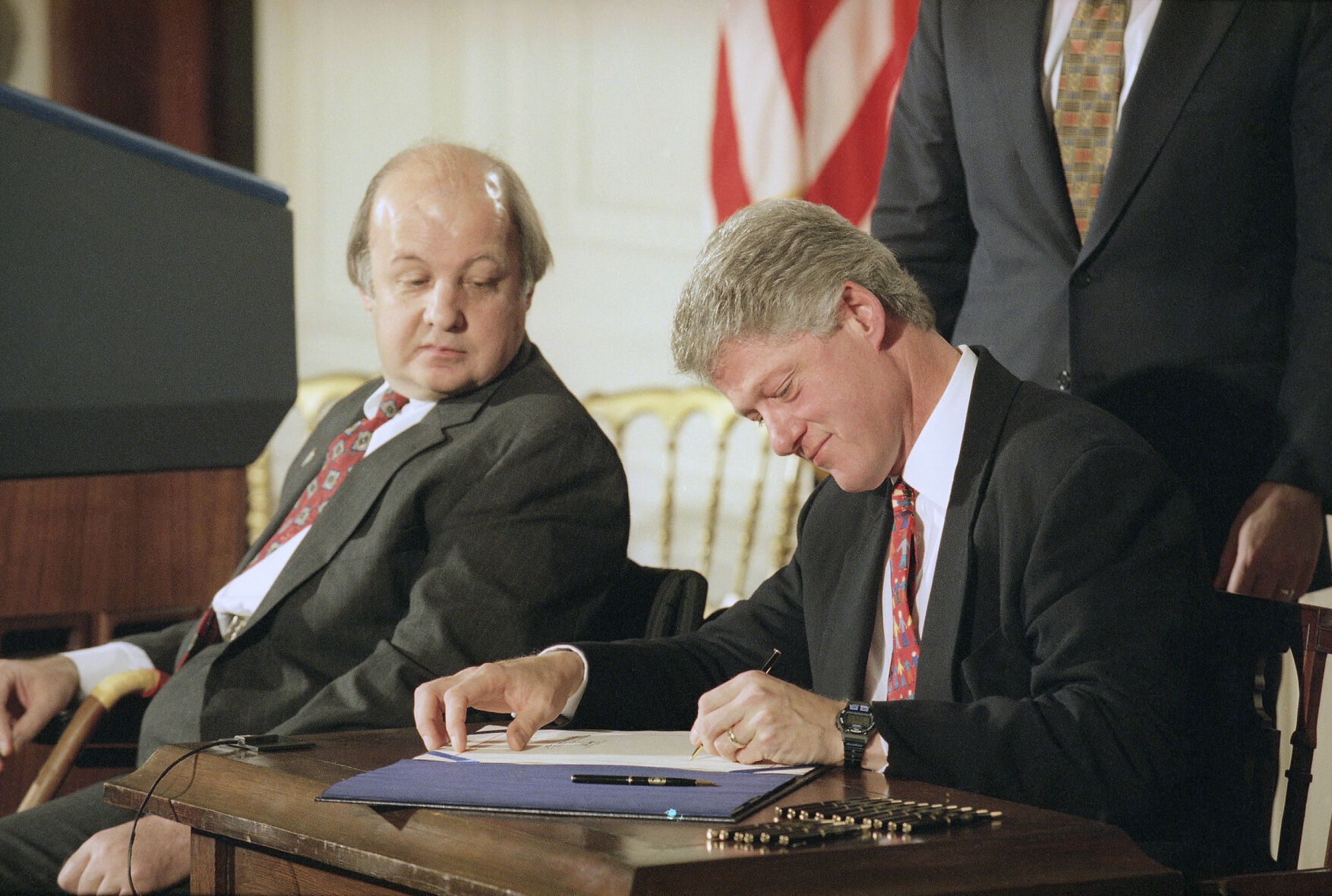 1993: Signs the Brady Handgun Violence Prevention Act into law